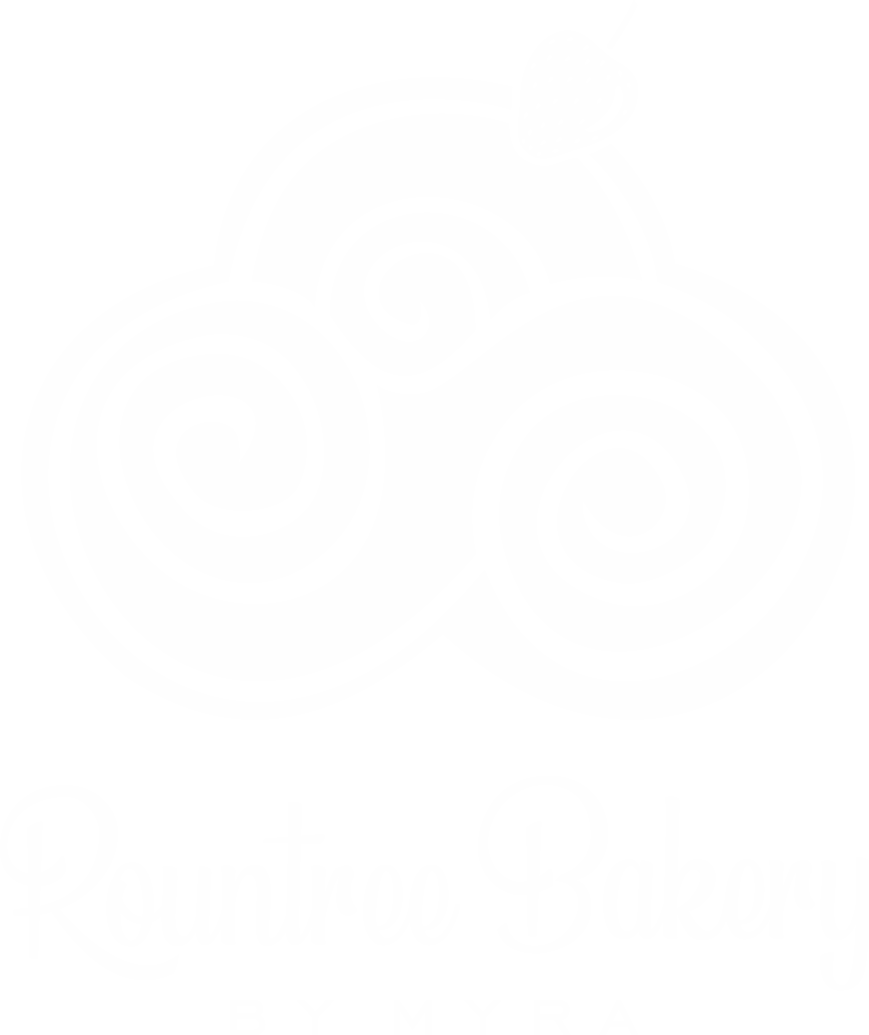 Rountree Bakery Logo in White and name